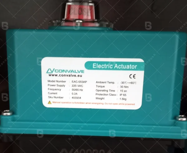 گالری 1 اکچویتور برقی 30 نیوتن Convalve دو وضعیتی