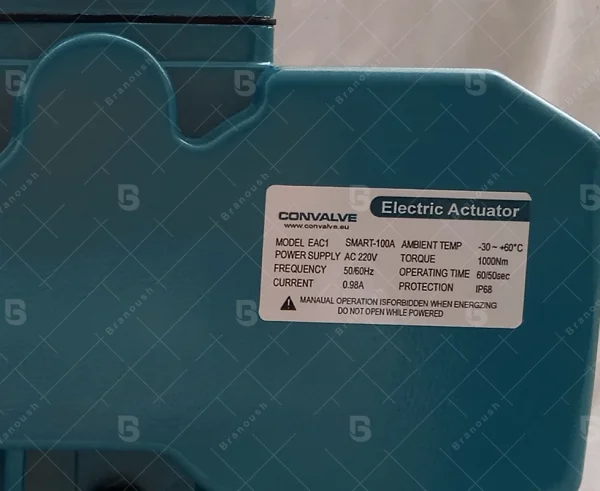گالری 1 اکچویتور برقی 1000 نیوتن Convalve دو وضعیتی