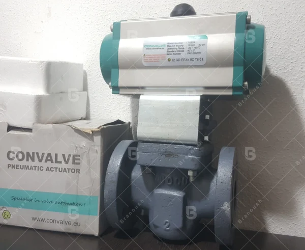 گالری 1 اکچویتور پنوماتیک سایز 105 Convalve