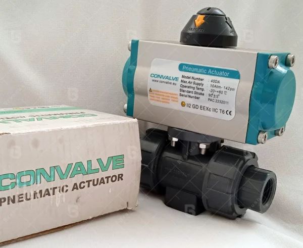 گالری 1 اکچویتور پنوماتیک سایز 40 Convalve