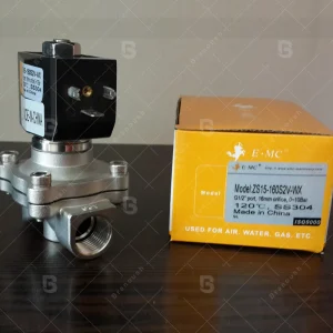 شیر برقی استیل ۳۰۴ سایز 1/2 اینچ ای ام سی