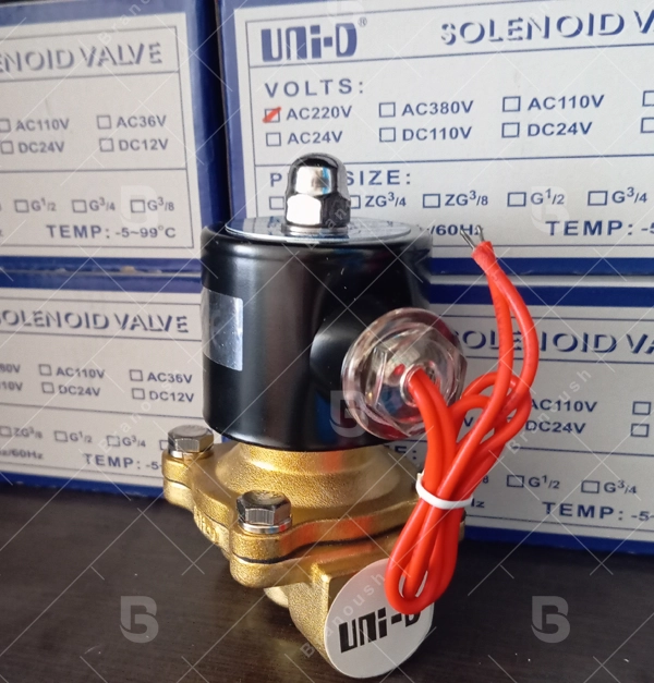 شیر برقی برنجی Uni-D سایز 1/2